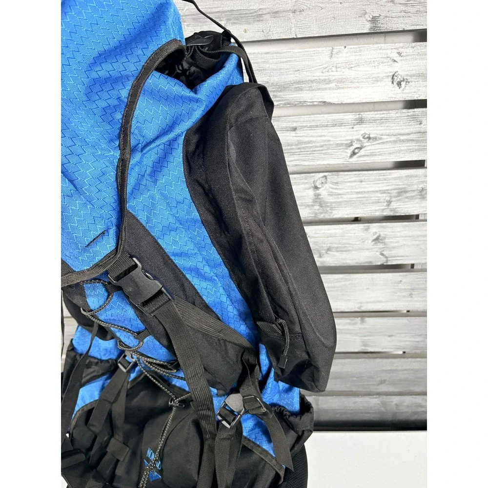 Guide Gear Nomad 100 Internal Frame Backpack Blue Black Hiking Trekking Pack vtg